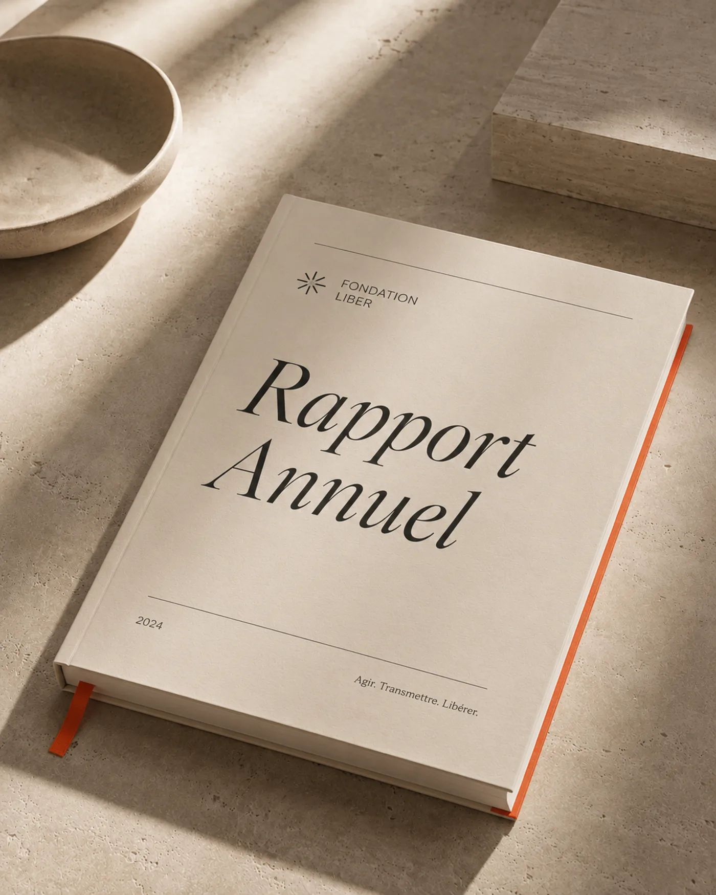 Rapport annuel imprimé de la Fondation Liber